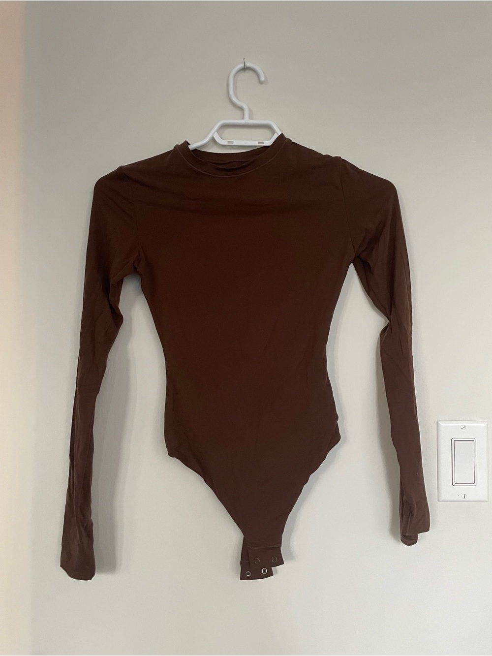 SKIMS Brown Long sleeve Bodysuit